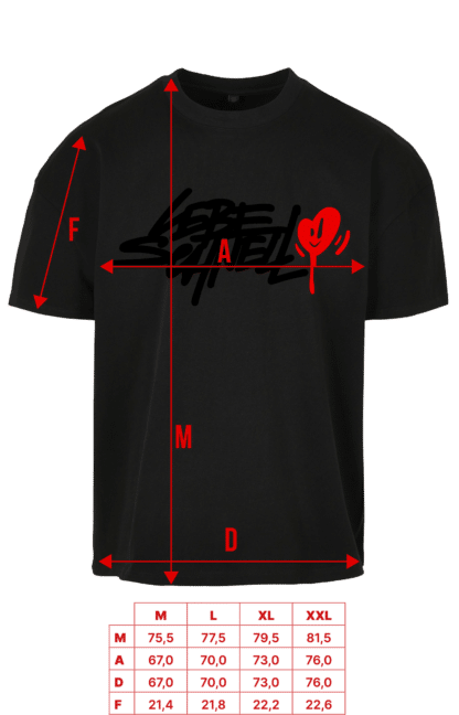 HEAVY OVERSIZED T-SHIRT LEBE SCHNELL (LIMITED EDITION) – Bild 4